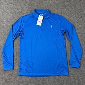 The‎ Players Shirt Mens Small Blue PGA Tour Golf Polo Embroidered Performance